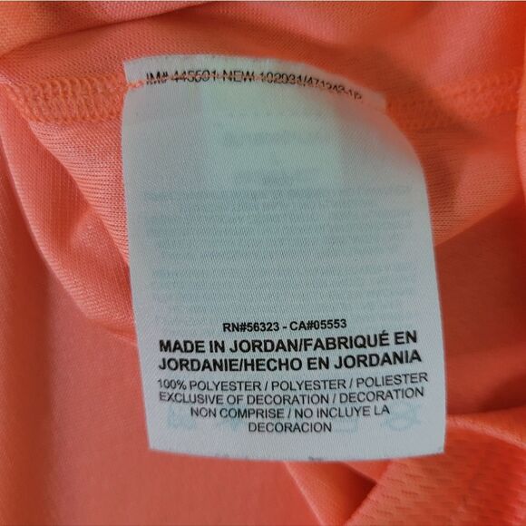 Nike Women's Orange Dri-FIT Crewneck Short Sleeve Top - Picture 13 of 16